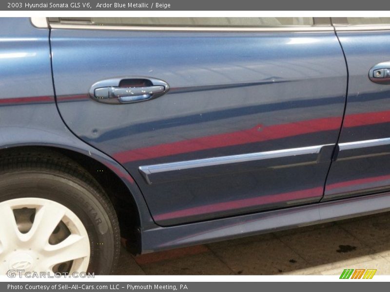 Ardor Blue Metallic / Beige 2003 Hyundai Sonata GLS V6