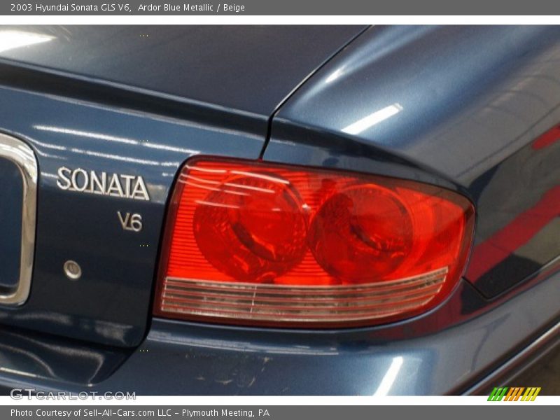 Ardor Blue Metallic / Beige 2003 Hyundai Sonata GLS V6
