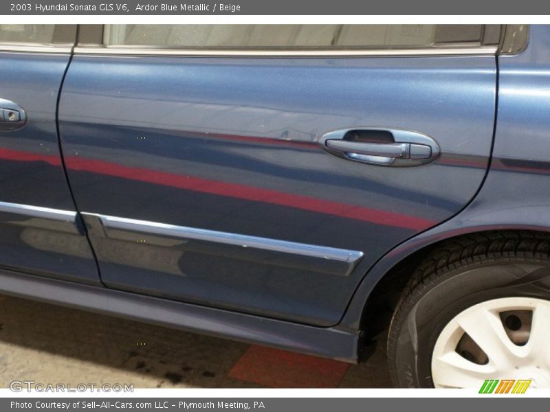 Ardor Blue Metallic / Beige 2003 Hyundai Sonata GLS V6