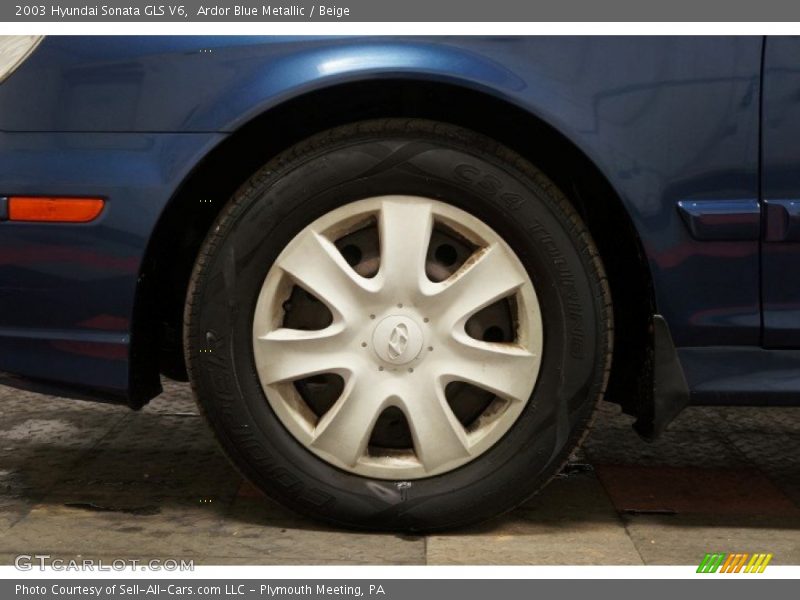 Ardor Blue Metallic / Beige 2003 Hyundai Sonata GLS V6