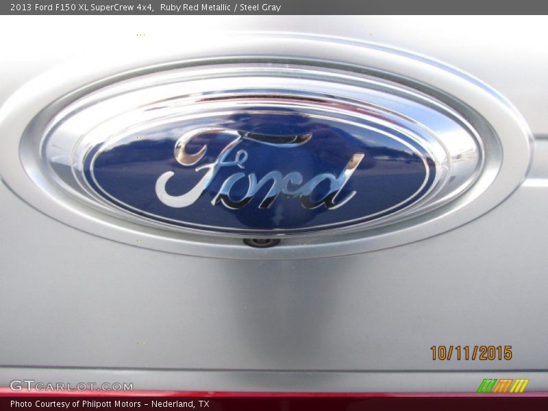 Ruby Red Metallic / Steel Gray 2013 Ford F150 XL SuperCrew 4x4