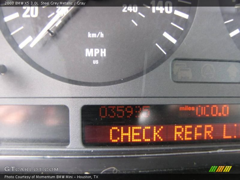 Steel Grey Metallic / Gray 2003 BMW X5 3.0i