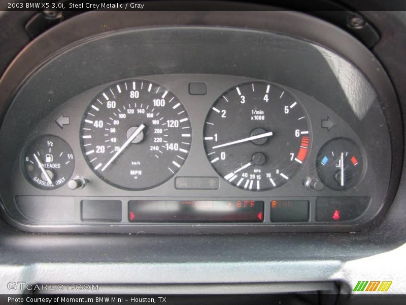 Steel Grey Metallic / Gray 2003 BMW X5 3.0i