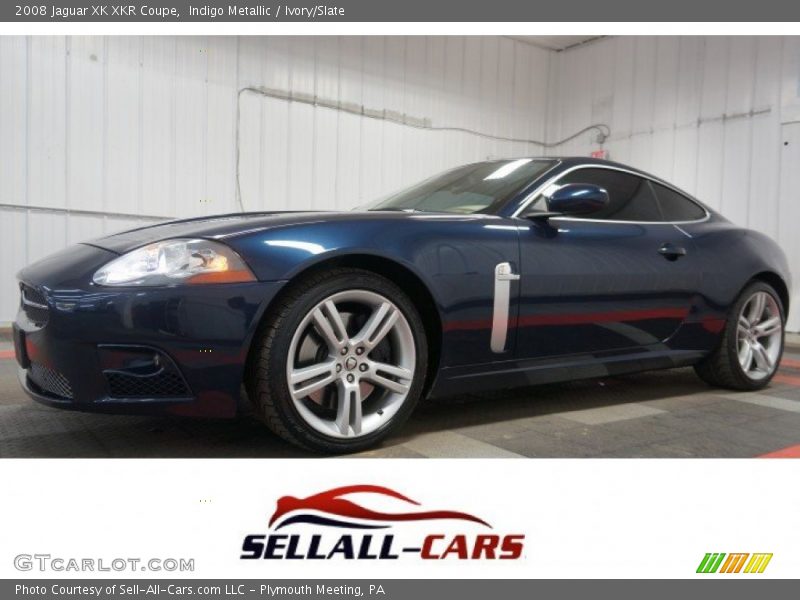 Indigo Metallic / Ivory/Slate 2008 Jaguar XK XKR Coupe
