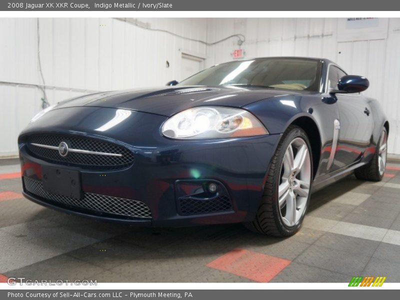 Indigo Metallic / Ivory/Slate 2008 Jaguar XK XKR Coupe