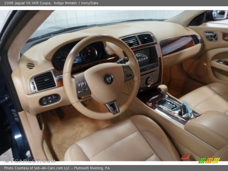 Indigo Metallic / Ivory/Slate 2008 Jaguar XK XKR Coupe
