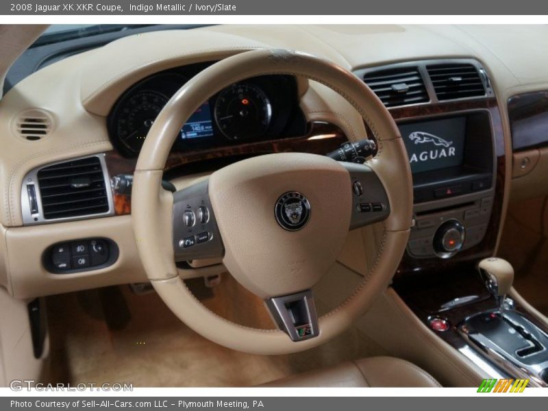 Indigo Metallic / Ivory/Slate 2008 Jaguar XK XKR Coupe