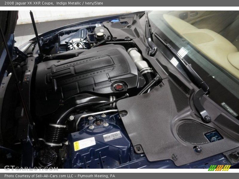 Indigo Metallic / Ivory/Slate 2008 Jaguar XK XKR Coupe
