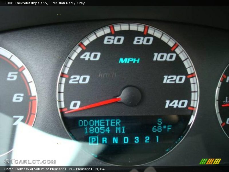 Precision Red / Gray 2008 Chevrolet Impala SS