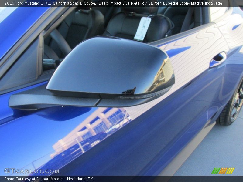 Deep Impact Blue Metallic / California Special Ebony Black/Miko Suede 2016 Ford Mustang GT/CS California Special Coupe