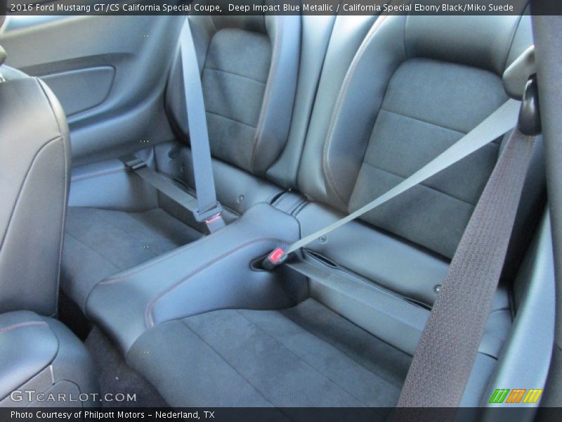 Rear Seat of 2016 Mustang GT/CS California Special Coupe