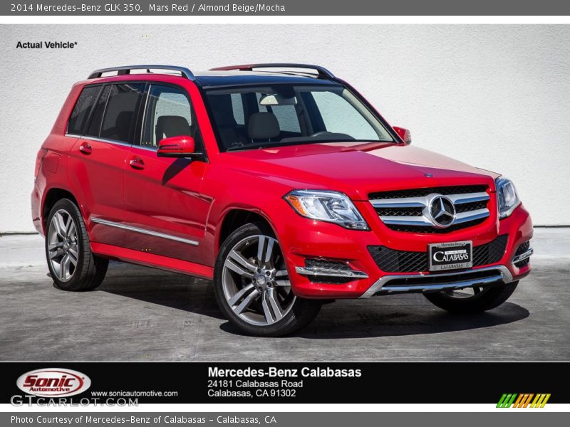 Mars Red / Almond Beige/Mocha 2014 Mercedes-Benz GLK 350