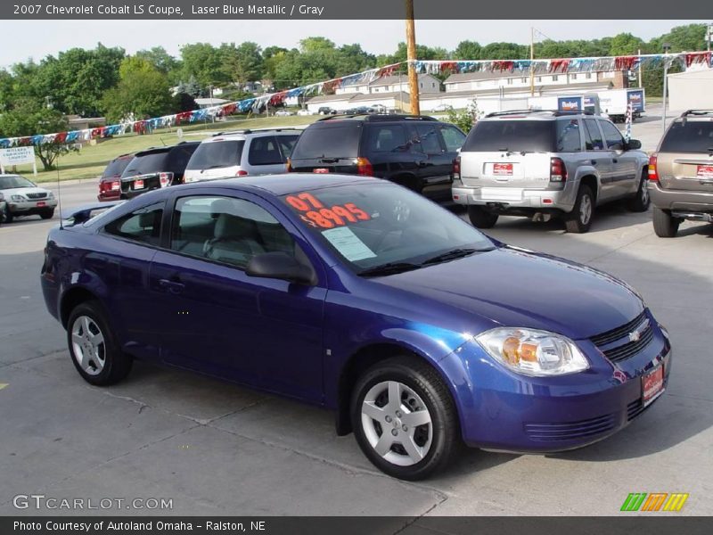 Laser Blue Metallic / Gray 2007 Chevrolet Cobalt LS Coupe