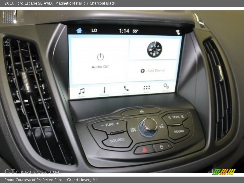 Magnetic Metallic / Charcoal Black 2016 Ford Escape SE 4WD