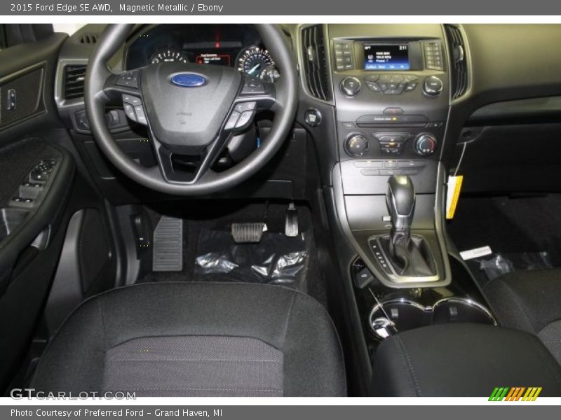 Magnetic Metallic / Ebony 2015 Ford Edge SE AWD