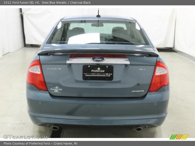 Steel Blue Metallic / Charcoal Black 2012 Ford Fusion SEL V6