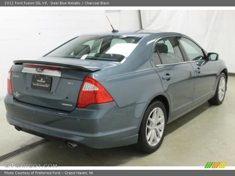 Steel Blue Metallic / Charcoal Black 2012 Ford Fusion SEL V6