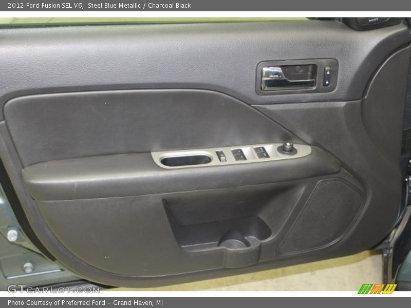 Steel Blue Metallic / Charcoal Black 2012 Ford Fusion SEL V6