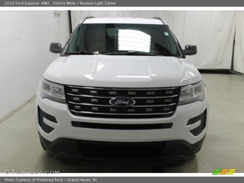 Oxford White / Medium Light Camel 2016 Ford Explorer 4WD