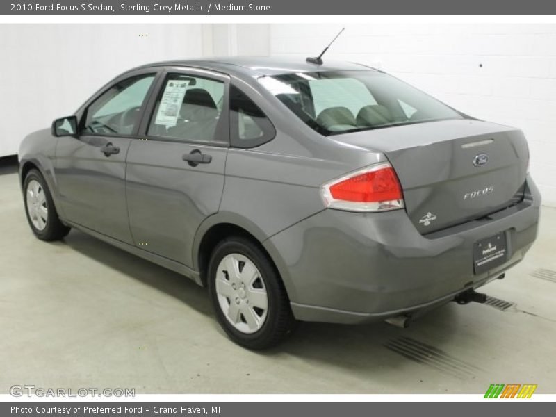Sterling Grey Metallic / Medium Stone 2010 Ford Focus S Sedan