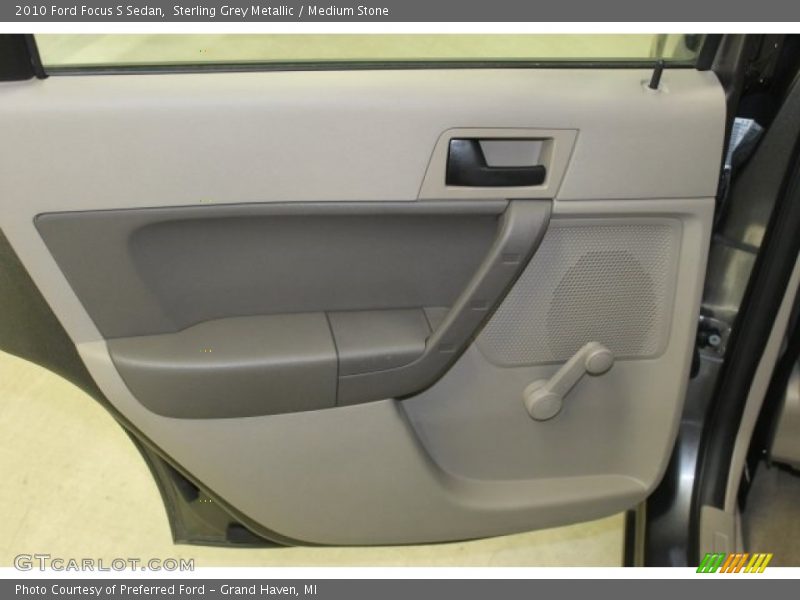 Sterling Grey Metallic / Medium Stone 2010 Ford Focus S Sedan