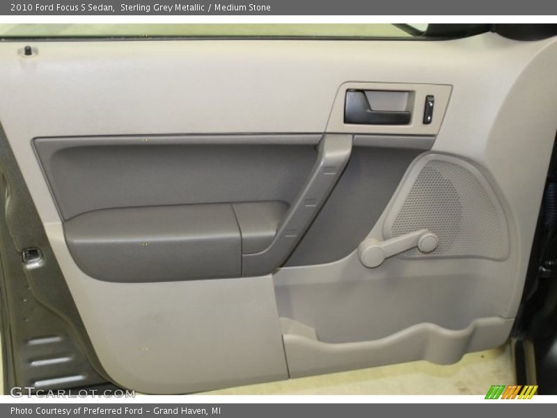 Sterling Grey Metallic / Medium Stone 2010 Ford Focus S Sedan