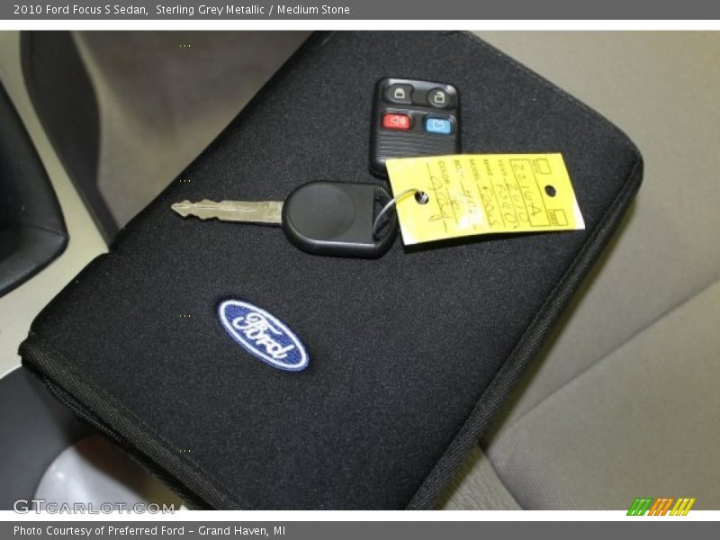 Sterling Grey Metallic / Medium Stone 2010 Ford Focus S Sedan