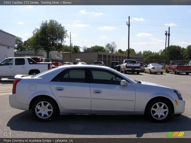 Sterling Silver / Ebony 2003 Cadillac CTS Sedan