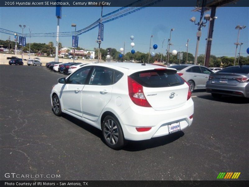 Century White / Gray 2016 Hyundai Accent SE Hatchback