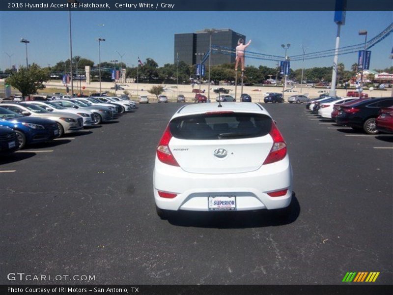 Century White / Gray 2016 Hyundai Accent SE Hatchback