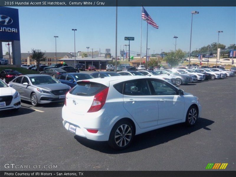 Century White / Gray 2016 Hyundai Accent SE Hatchback