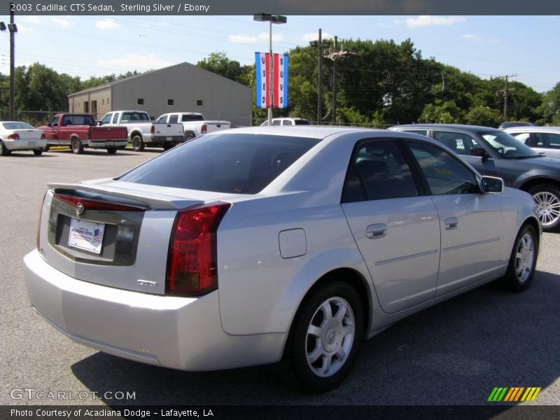Sterling Silver / Ebony 2003 Cadillac CTS Sedan