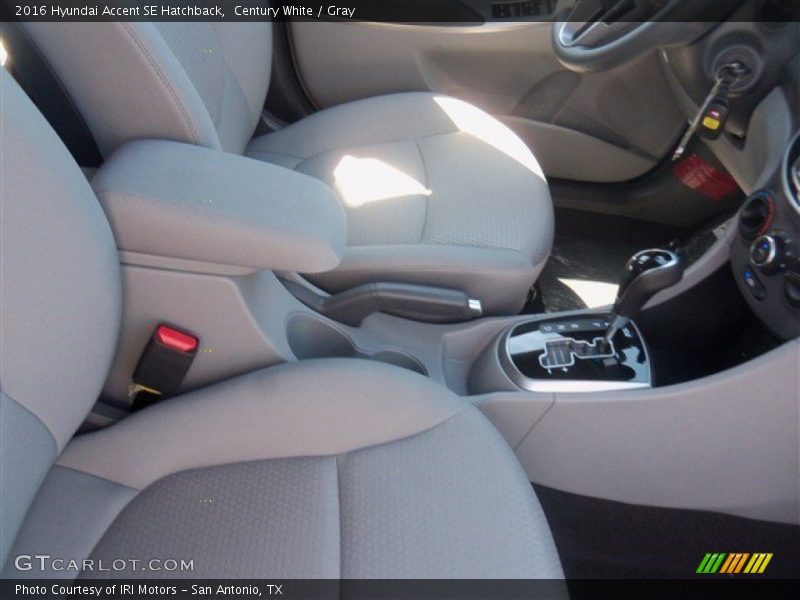 Century White / Gray 2016 Hyundai Accent SE Hatchback