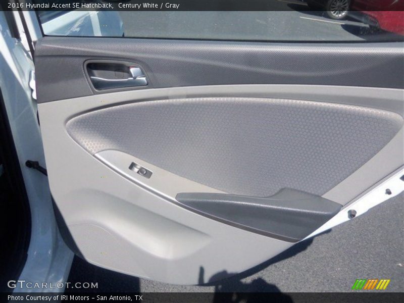 Century White / Gray 2016 Hyundai Accent SE Hatchback