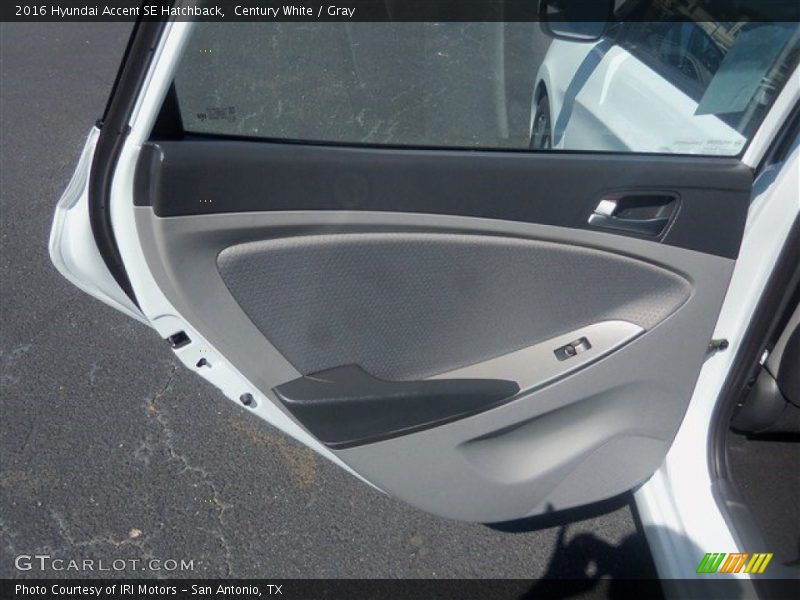 Century White / Gray 2016 Hyundai Accent SE Hatchback