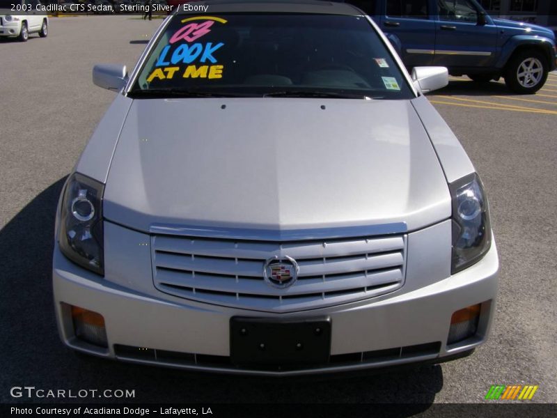 Sterling Silver / Ebony 2003 Cadillac CTS Sedan