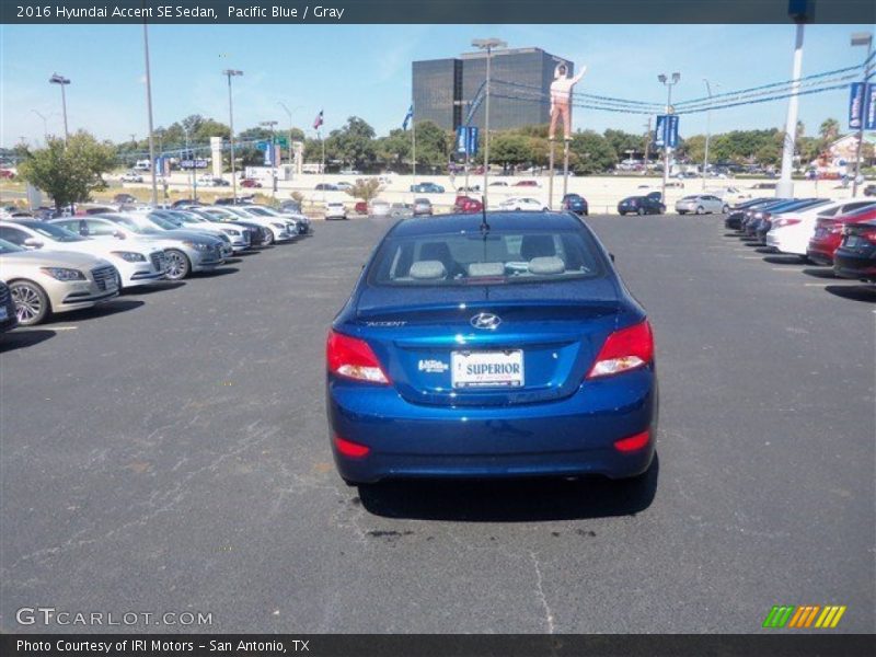Pacific Blue / Gray 2016 Hyundai Accent SE Sedan