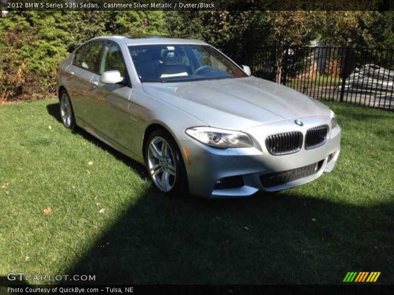 Cashmere Silver Metallic / Oyster/Black 2012 BMW 5 Series 535i Sedan