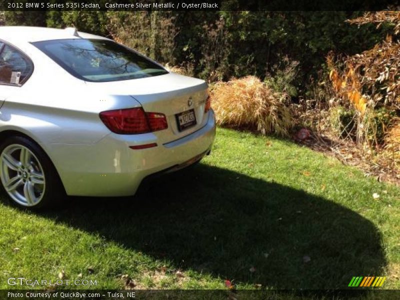 Cashmere Silver Metallic / Oyster/Black 2012 BMW 5 Series 535i Sedan