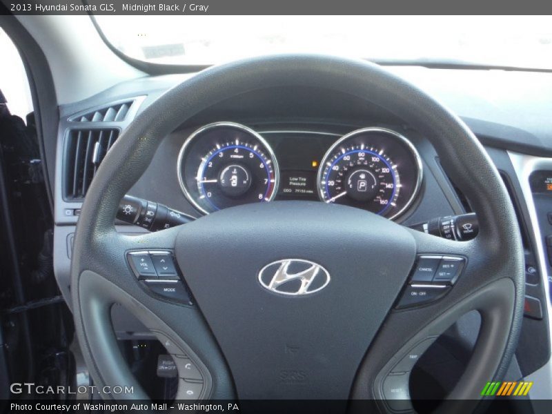 Midnight Black / Gray 2013 Hyundai Sonata GLS