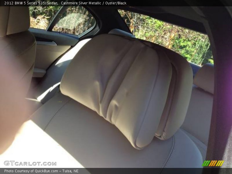 Cashmere Silver Metallic / Oyster/Black 2012 BMW 5 Series 535i Sedan
