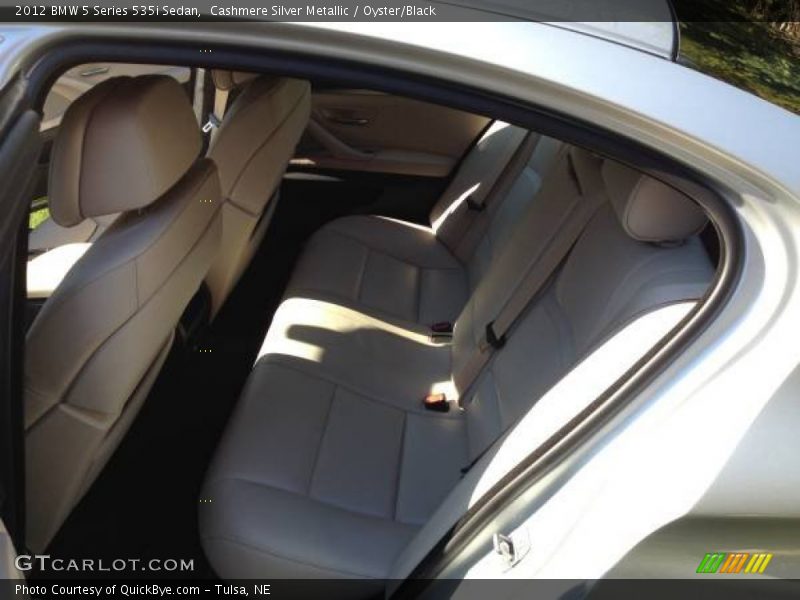 Cashmere Silver Metallic / Oyster/Black 2012 BMW 5 Series 535i Sedan