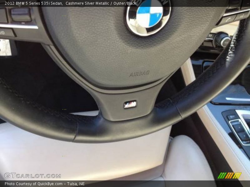 Cashmere Silver Metallic / Oyster/Black 2012 BMW 5 Series 535i Sedan