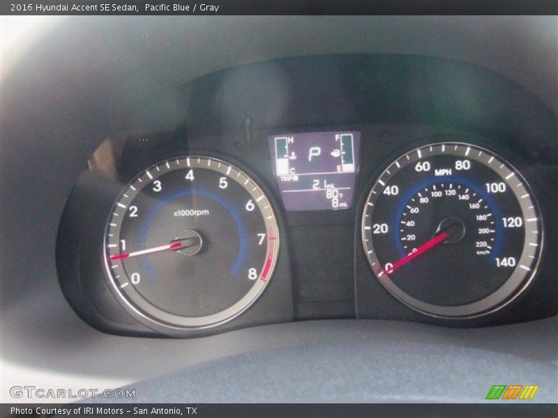 Pacific Blue / Gray 2016 Hyundai Accent SE Sedan