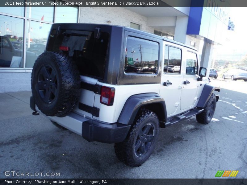 Bright Silver Metallic / Black/Dark Saddle 2011 Jeep Wrangler Unlimited Rubicon 4x4