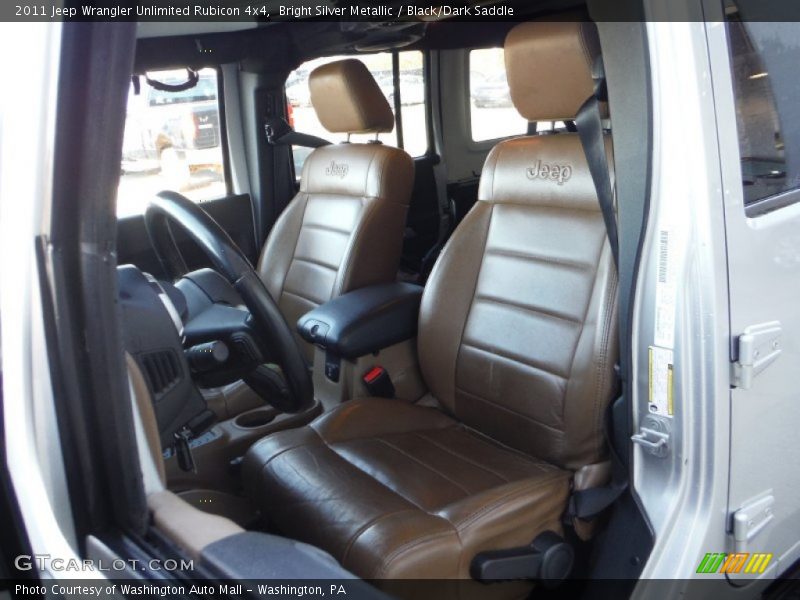 Bright Silver Metallic / Black/Dark Saddle 2011 Jeep Wrangler Unlimited Rubicon 4x4
