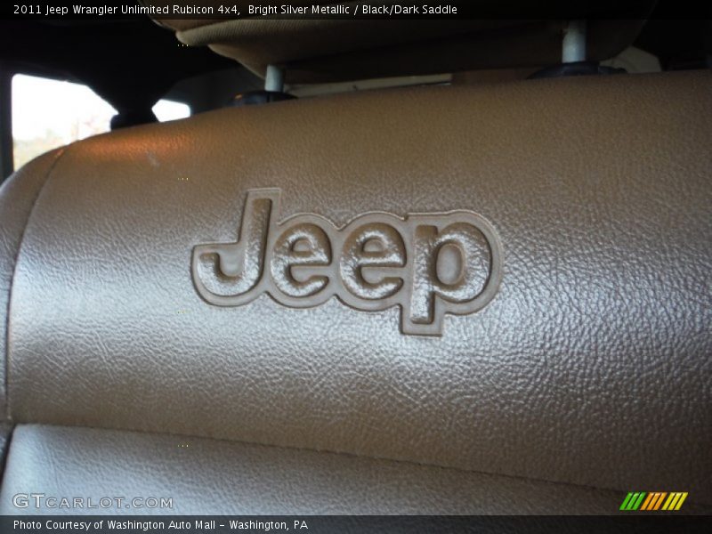 Bright Silver Metallic / Black/Dark Saddle 2011 Jeep Wrangler Unlimited Rubicon 4x4