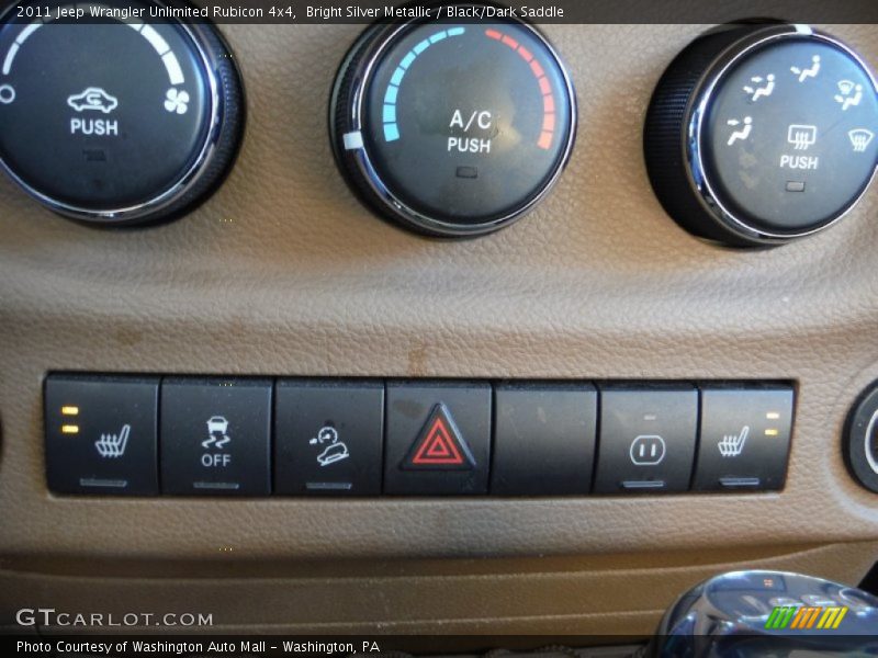Bright Silver Metallic / Black/Dark Saddle 2011 Jeep Wrangler Unlimited Rubicon 4x4