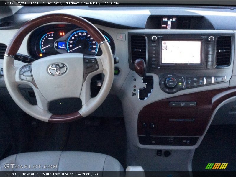 Predawn Gray Mica / Light Gray 2012 Toyota Sienna Limited AWD