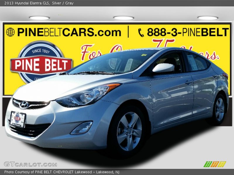 Silver / Gray 2013 Hyundai Elantra GLS